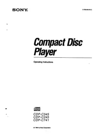 SONY CDP-C345 - Lecteur/enregistreur de cd