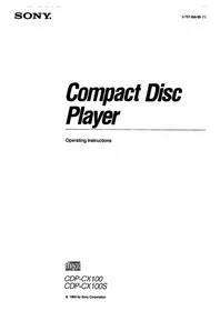SONY CDP-CX100 - Lecteur/enregistreur de cd