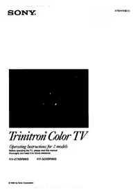 SONY KV-32XBR95S - Téléviseur