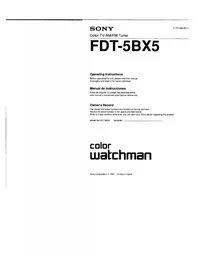 SONY FDT-5BX5 - Téléviseur