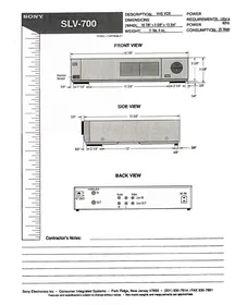 SLV-700HF SONY