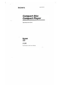 SONY Discman D-345 - Lecteur/enregistreur de cd