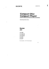 Discman D-247 SONY