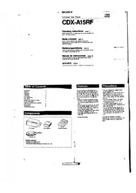CDX-A15RF SONY