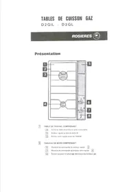 ROSIERES D2 GIL - Table_de_cuisson_gaz