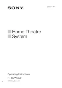 SONY HT-DDW5000 - Home Theater System