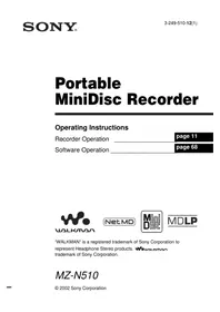 SONY Walkman MZ-N510 - Mp3 player