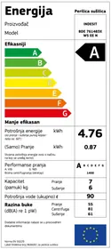 INDESIT BDE 761483X WS EE N - Práčka