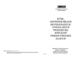 ZANUSSI ZA36S3P - Réfrigérateur-congélateur