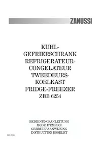 ZANUSSI ZBB6254 - Combinatiekoelkast