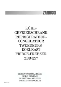 ZANUSSI ZBB6297 - Réfrigérateur combiné