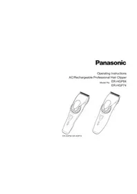 Instrukcja PANASONIC ER-HGP84 Kosiarka