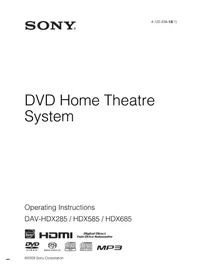 SONY DAV-HDX685 - Home Theater System