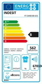 دليل INDESIT YT CM08 8B GCC مجفف الملابس