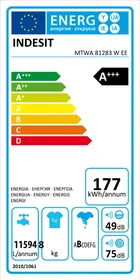 INDESIT MTWA 81283 W EE - πλυντήριο ρούχων