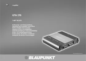 BLAUPUNKT GTA 270 - Amplificateur audio