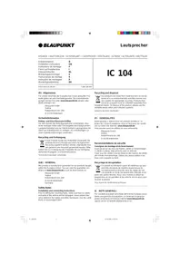 BLAUPUNKT IC 104 - Enceinte