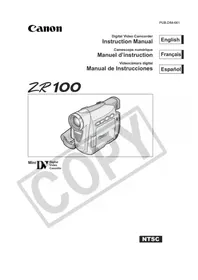 CANON ZR 100 - Camcorder