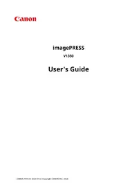 imagePRESS V1350 CANON