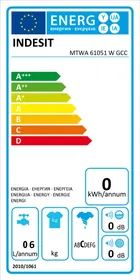 دليل INDESIT MTWA 61051 W GCC غسالة