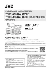 JVC GY-HC500 - Caméscope