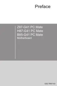 MSI H87-G43,  H87-G43,  H87M-E33,  H87M-G43 - Motherboard