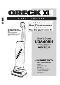 XL Outlook Vacuum U3640HH Oreck