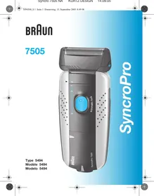 BRAUN 7505 - Afeitadora