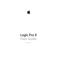 Manual APPLE LOGIC PRO X Software License