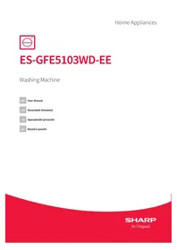 Navodila SHARP ES-GFE5103WD-EE Pralni stroj
