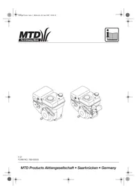 MTD HORIZONTAL ENGINES 165,170,365,370 FOR 2-STAGE SNOWTHROWERS - Moteurs horizontaux MTD pour souffleuses à neige à 2 étages