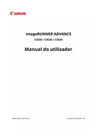 Manual CANON IMAGERUNNER ADVANCE C3525I II Impressora