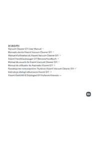 Instrukcja Xiaomi VACUUM CLEANER G11 Odkurzacz