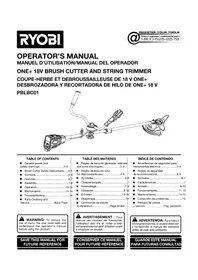 Notice RYOBI ONE+ PBLBC01B Coupe-herbe
