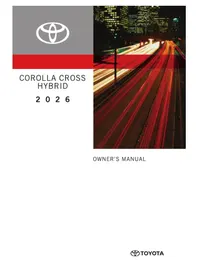 Notice TOYOTA COROLLA CROSS HYBRID (2026) Voiture