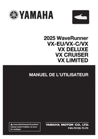 Notice YAMAHA WAVERUNNER VX CRUISER (2025) Jet ski