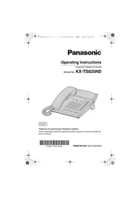 Panduan PANASONIC KX-TS825ND Aksesori por telefon