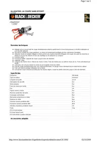 BLACK & DECKER GK1000 BLACK & DECKER
