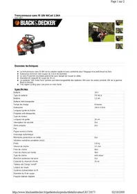 BLACK & DECKER GKC1817 BLACK & DECKER