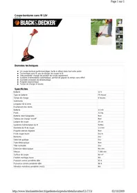 BLACK &amp; DECKER BLACK &amp; DECKER GLC13 - Outils de jardinage