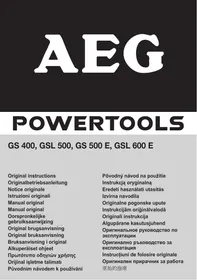 AEG GS 500 E - Outil électroportatif