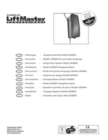 Bruksanvisning CHAMBERLAIN LM3800A Garageportsmotor