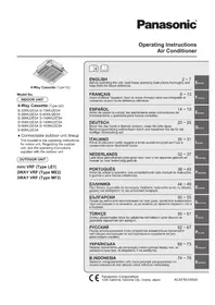 Інструкція PANASONIC S-140MU2E5A кондиціонер
