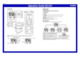 Notice CASIO DQ-970 Montre