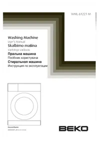 Instrukcija BEKO WML 61221 M Skalbyklė