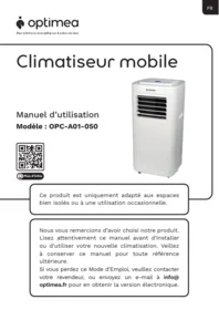 Notice OPTIMEA OPC A01 050 Portable air conditioner