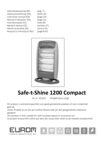 Eurom Safe-t Shine 1200 compact - Bijverwarming