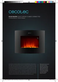 CECOTEC ReadyWarm 2250 Curved Flames Connected - Elektrický krb