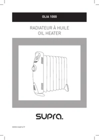 Notice SUPRA FR9010130B OLIA 1000 Wood stove