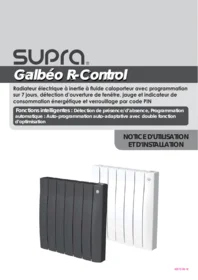 Notice SUPRA FR9005050B GALBEO R CONTROL Poêle à bois